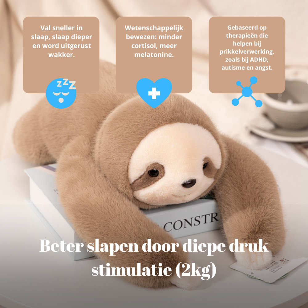 Knuffees Luiaard 2kg